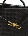 Nappa Intrecciato Medium Andiamo Shoulder Bag Fondant