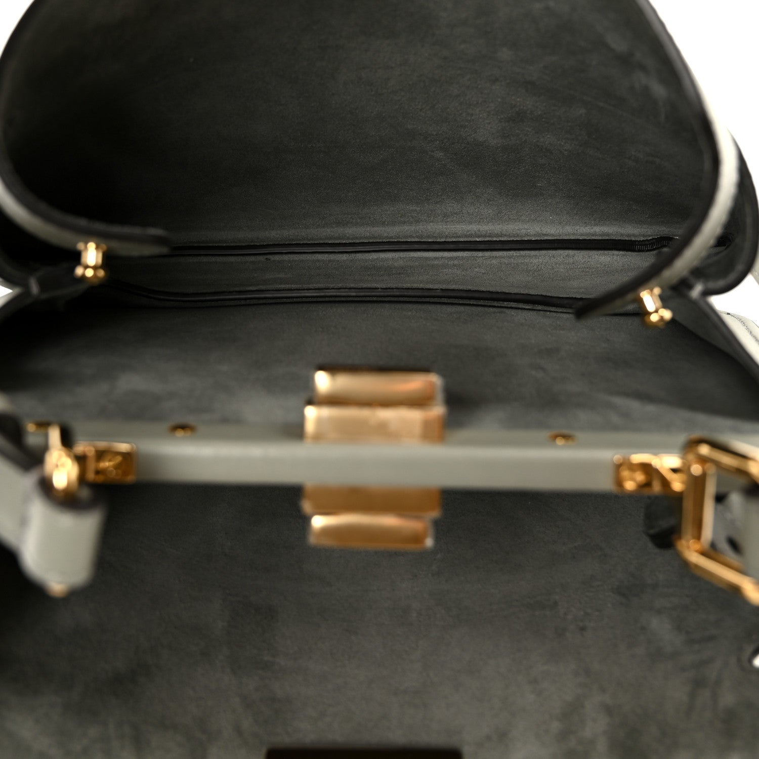 Vitello Small Soft Peekaboo Satchel Matche Latte