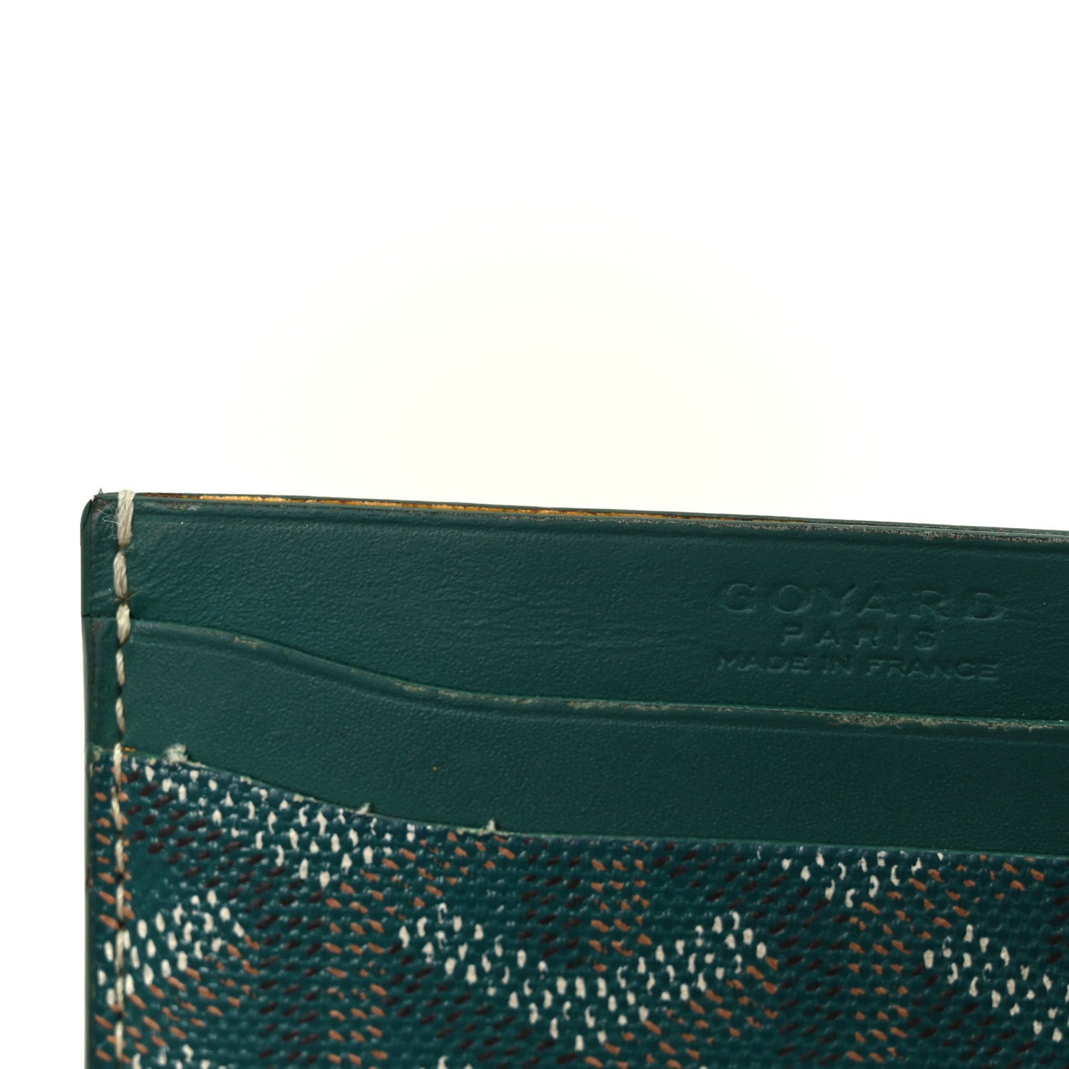 Goyardine Saint Sulpice Card Holder Green