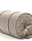 GG Shadow Monogram Ophidia Top Handle Bowler Bag Taupe
