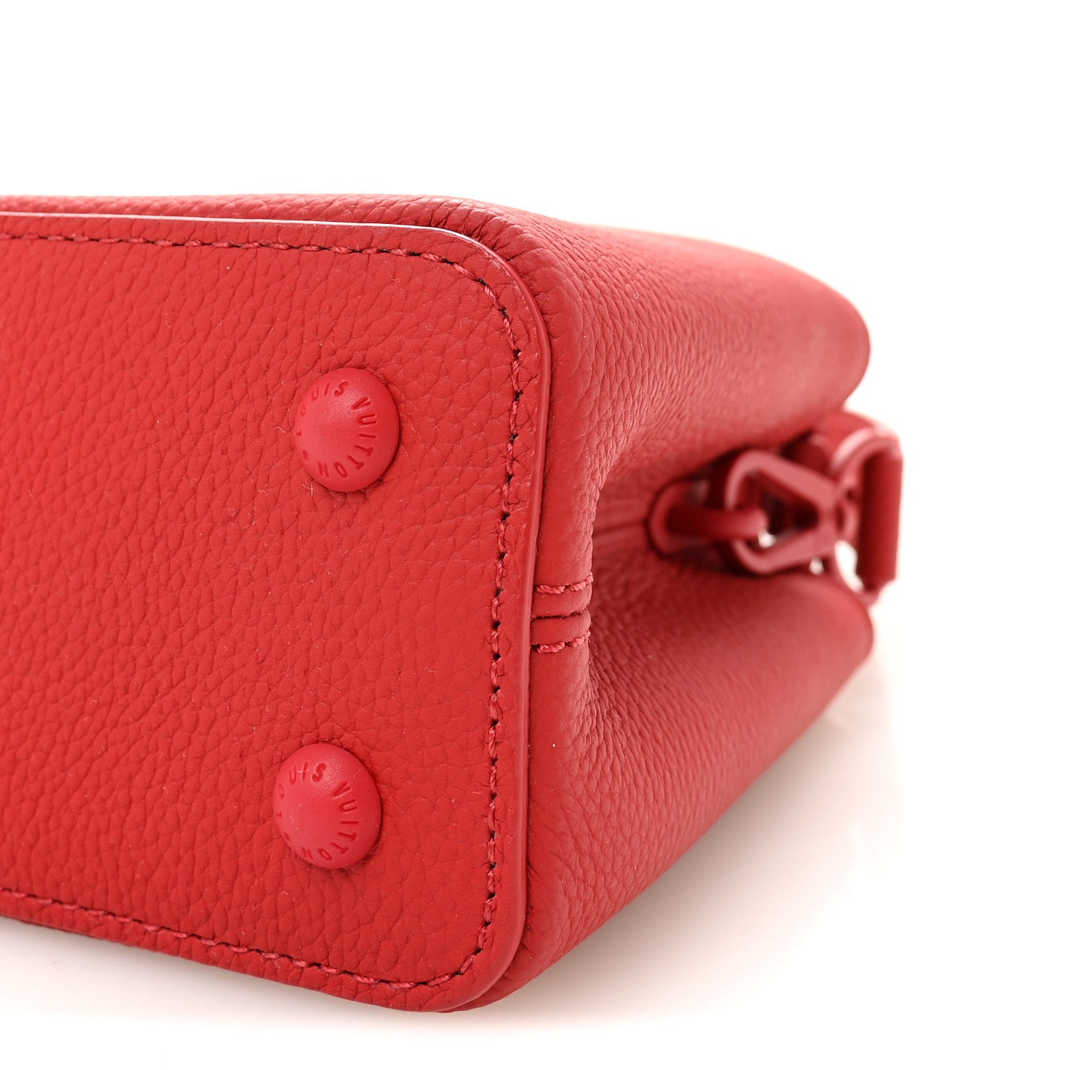 Taurillon Mini Capucines Monochrome Red