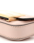 Nappa Matisse FF Embossed Nano Maxi Buckle Baguette Charm Rosa Quarzo