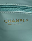 Caviar Quilted Filigree Waist Bag Light Blue