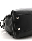 Vitello Seta Snakeskin Crocodile Monster Eyes Medium Peekaboo Iconic Satchel Black Girasole