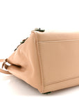 Nappa Flowerland Mini Peekaboo Iconic Satchel Miele Scuro