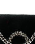 Velvet Super Mini Dionysus Shoulder Bag Black