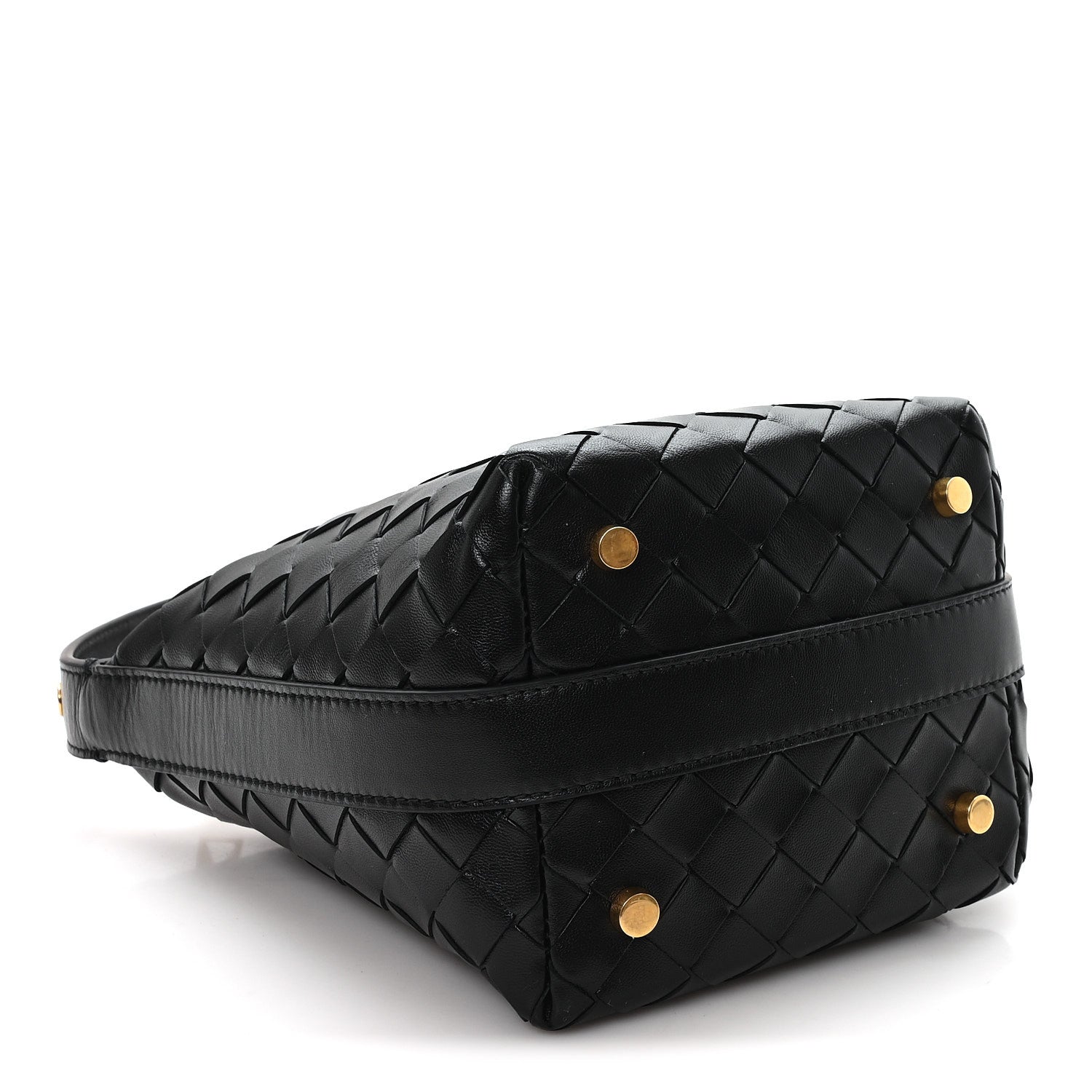 Calfskin Nappa Intrecciato Candy Wallace Black