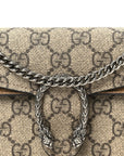 GG Supreme Monogram Super Mini Dionysus Shoulder Bag Taupe