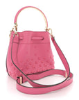 Calfskin Star Studded Bon Bon Bucket Bag Candy Pink