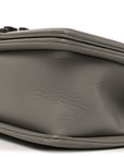 Calfskin Quilted Small Boy Flap Grey
