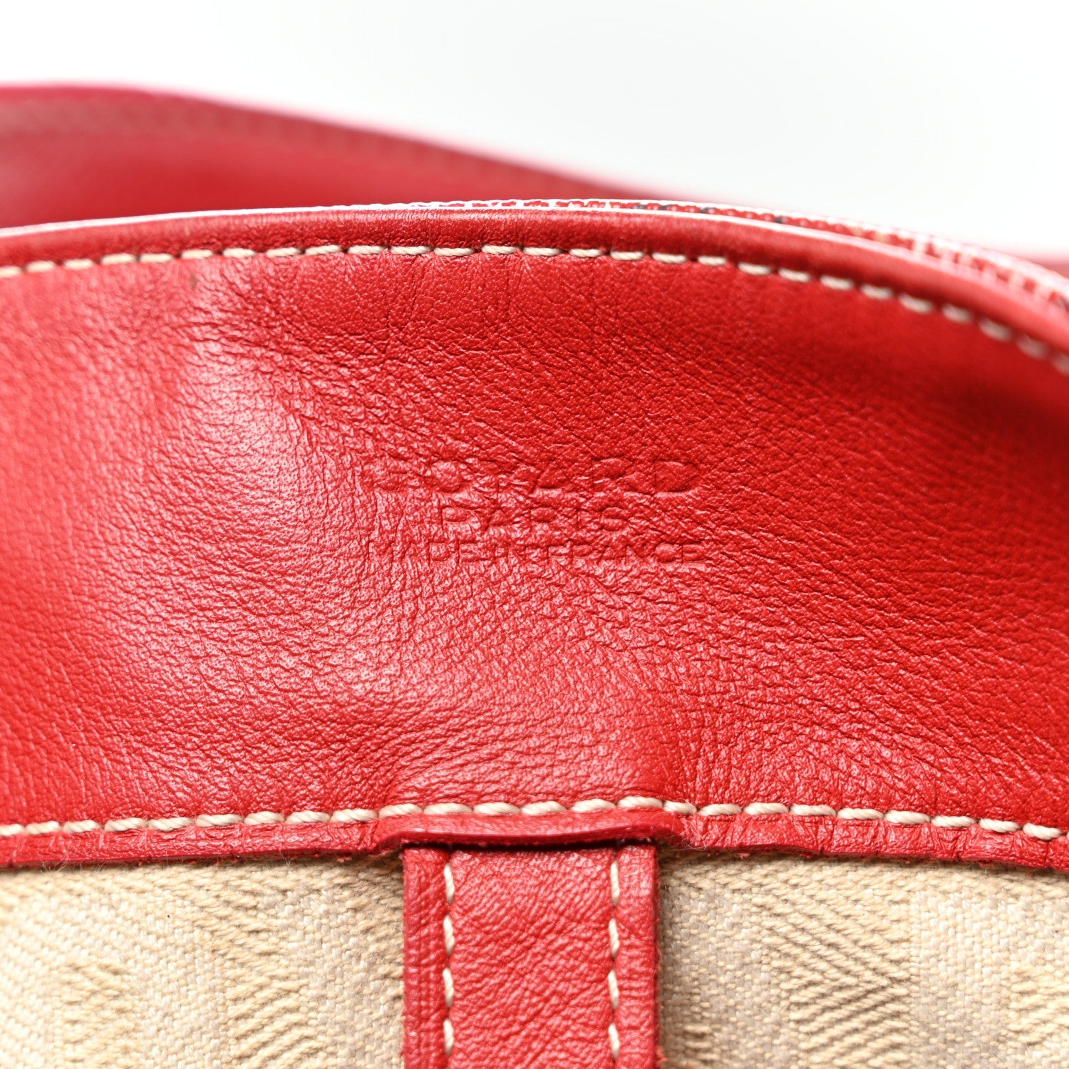 Goyardine Voltaire Tote Red