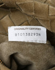 Suede Calfskin Intrecciato Teen Jodie Hobo Beige