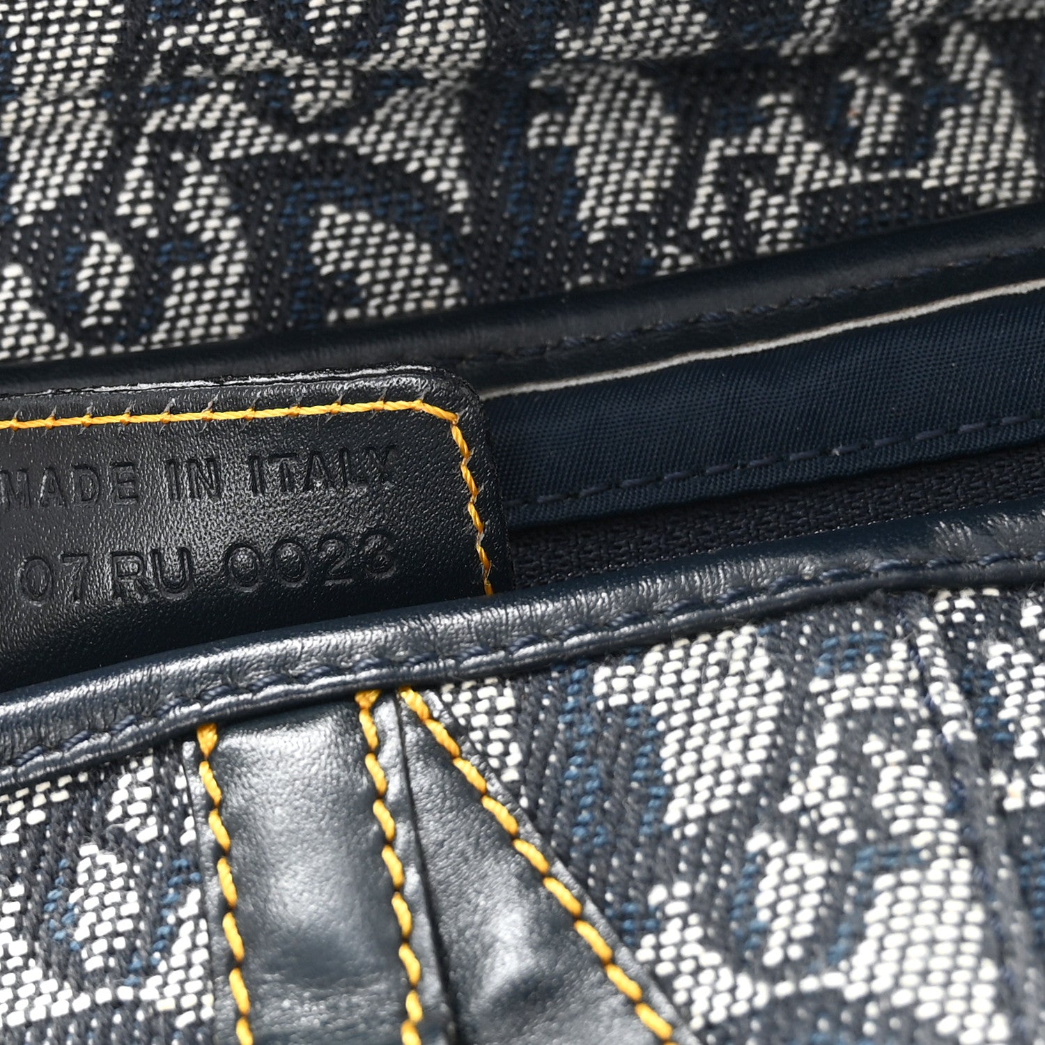 Monogram Saddle Bag Blue