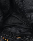Saffiano Tessuto Nylon Shopping Tote Black