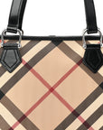 Supernova Check Small Nickie Tote Black