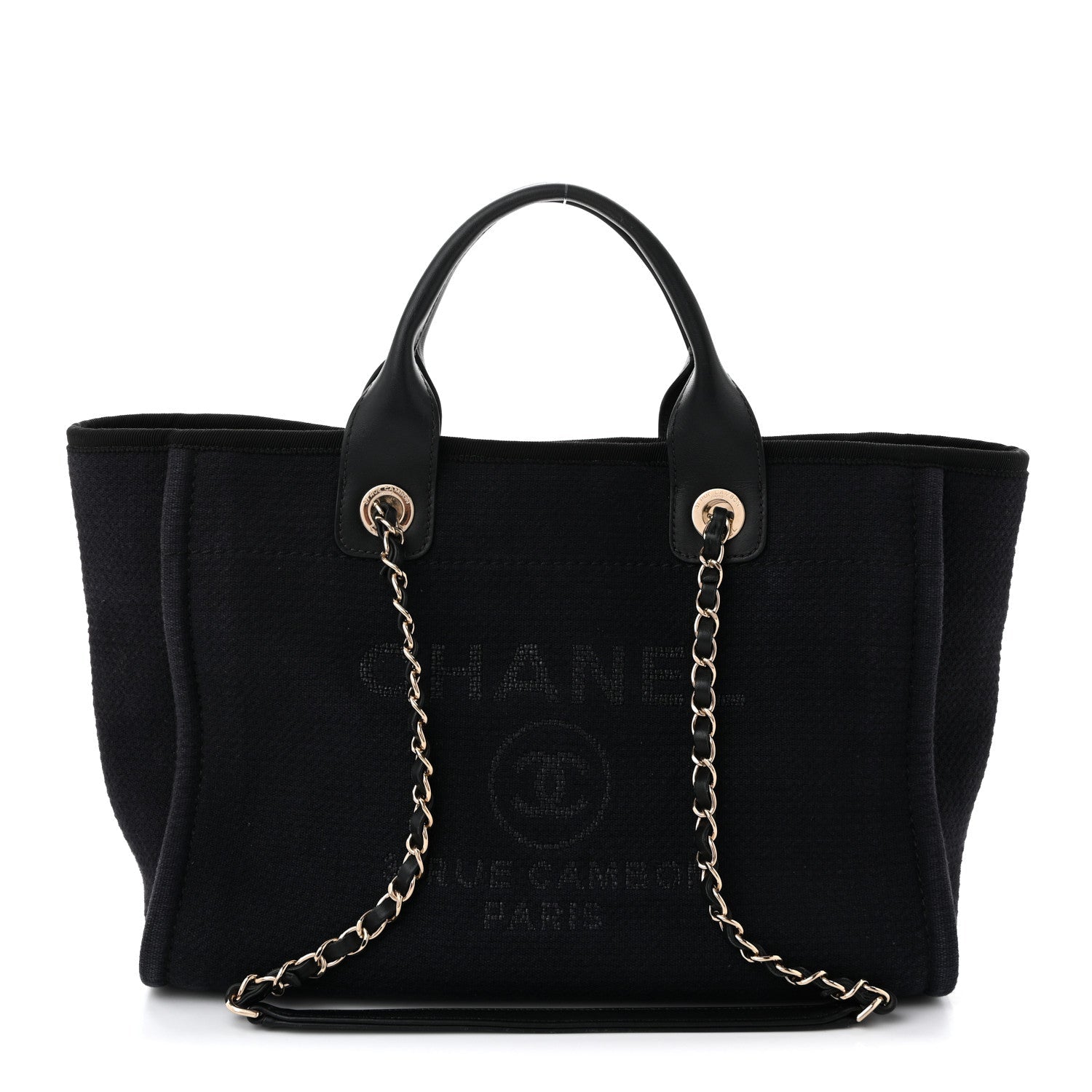 Mixed Fibers Small Deauville Tote Black