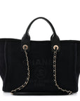 Mixed Fibers Small Deauville Tote Black