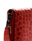 Shiny Alligator Azap Wallet Geranium
