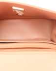 Lambskin Quilted Mini Square Flap Brown