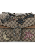 GG Supreme Monogram Shooting Star Embroidered Medium Dionysus Shoulder Bag Beige