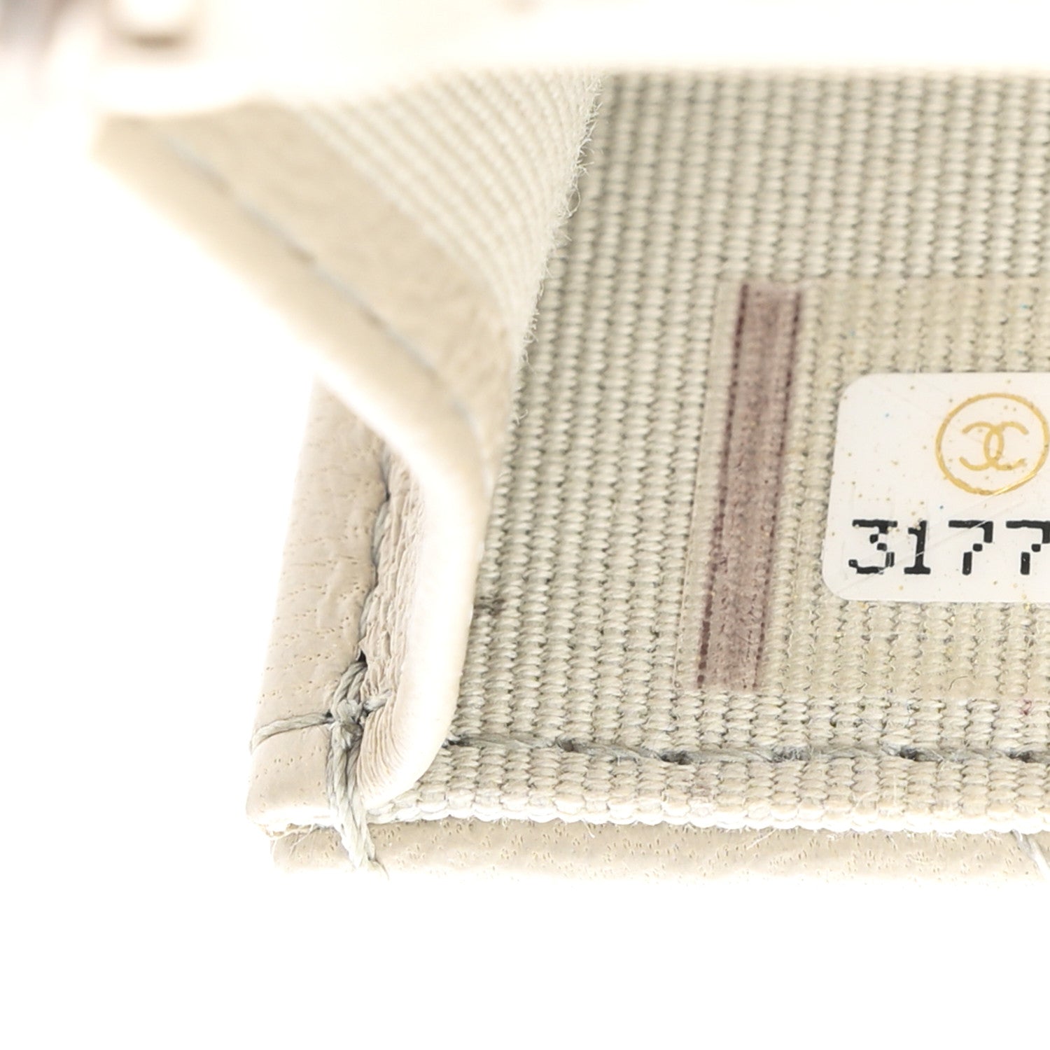 Lambskin Quilted CHNL 19 Flap Coin Purse With Chain Grey