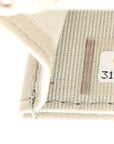 Lambskin Quilted CHNL 19 Flap Coin Purse With Chain Grey