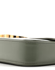 Shiny Calfskin Triomphe Shoulder Bag Celadon