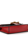 Calfskin Super Mini Dionysus Shoulder Bag Hibiscus Red