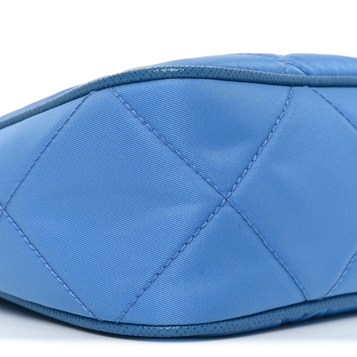 Re-Nylon Saffiano Stitched Mini Re-Edition 1995 Chaine Shoulder Bag Blue