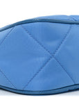 Re-Nylon Saffiano Stitched Mini Re-Edition 1995 Chaine Shoulder Bag Blue