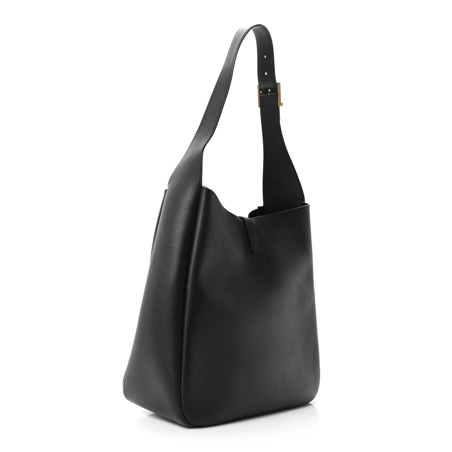 Supple Calfskin Large Le 5 A 7 Soft Hobo Black