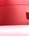 Lambskin Enamel Quilted Pending CC Mini Square Flap Pink