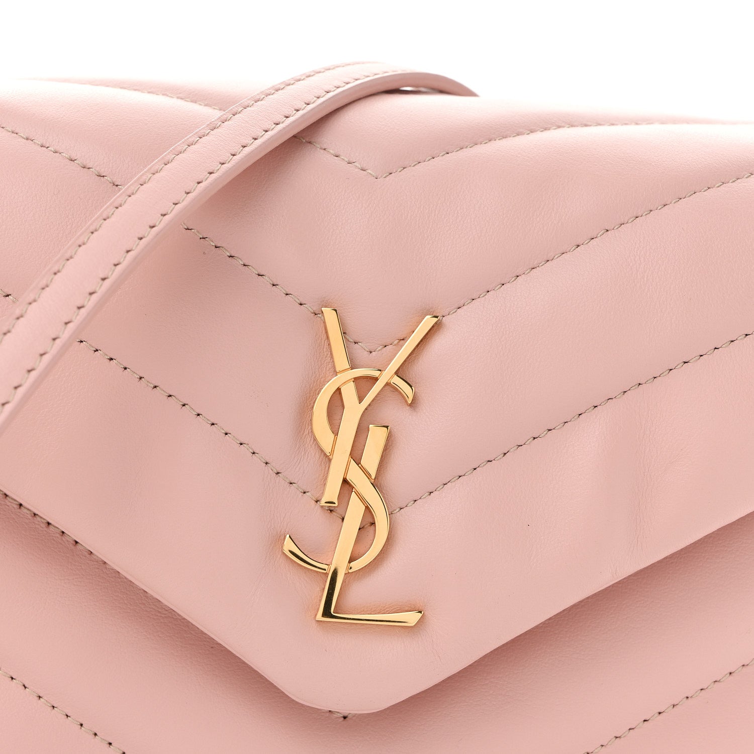 Calfskin Y Quilted Monogram Toy Loulou Crossbody Bag Tender Pink
