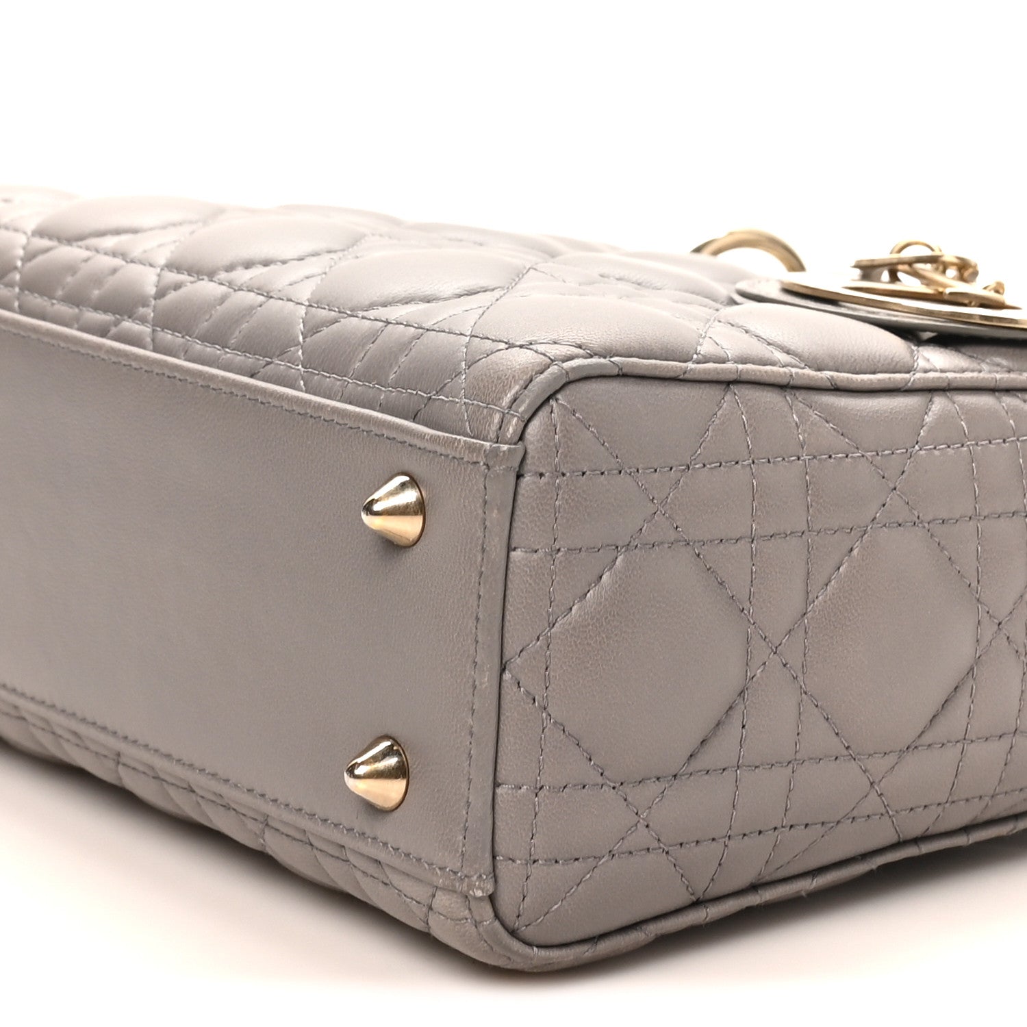 Lambskin Cannage Small My ABCD1OR Lady D1OR Grey