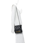 Shiny Calfskin Quilted Mini CHNL 22 Black