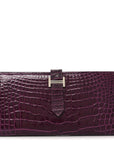 Shiny Alligator Bearn Wallet Amethyst