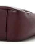 Smooth Calfskin Small Le 5 A 7 Soft Hobo Rouge Legion
