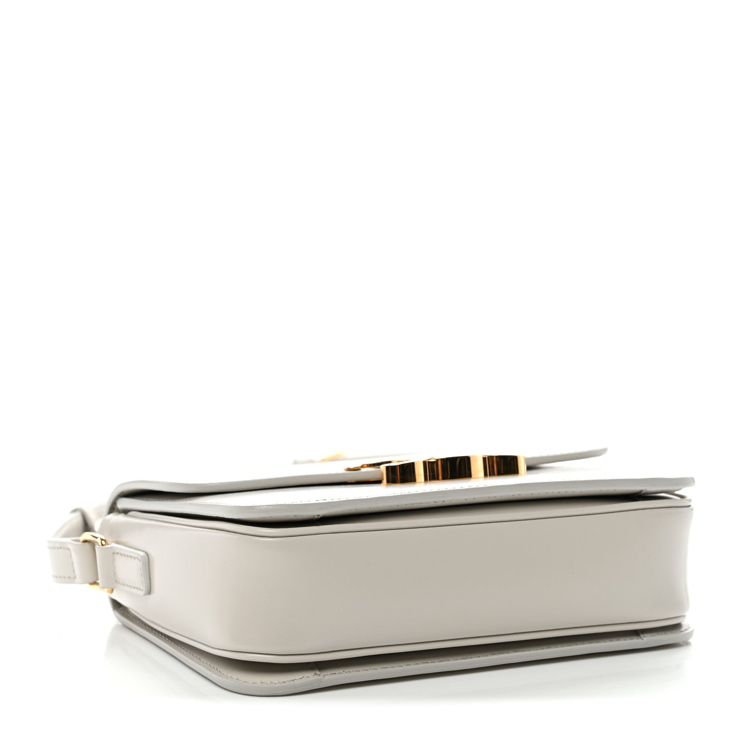 Shiny Calfskin Teen Triomphe Chalk