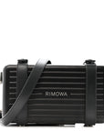 Matte Aluminum Personal Cross-Body Bag Black