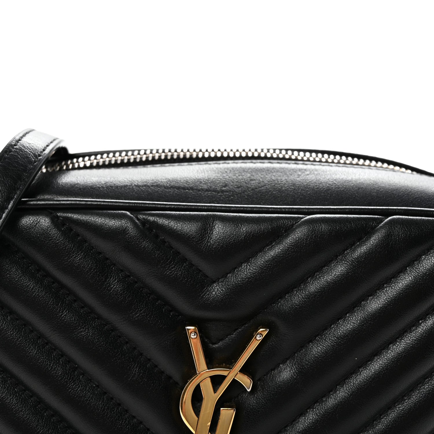 Calfskin Matelasse Monogram Lou Camera Bag Black