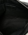Calfskin Matelasse Monogram Monochrome Lou Camera Bag Black