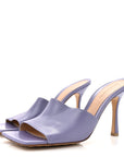 Lambskin Stretch Mule Sandals 41 Lavender