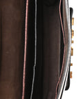 Metallic Calfskin J'AD1OR Chain Flap Bag Noisette