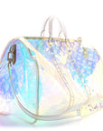 PVC Monogram Keepall Bandouliere 50 Iridescent Prism
