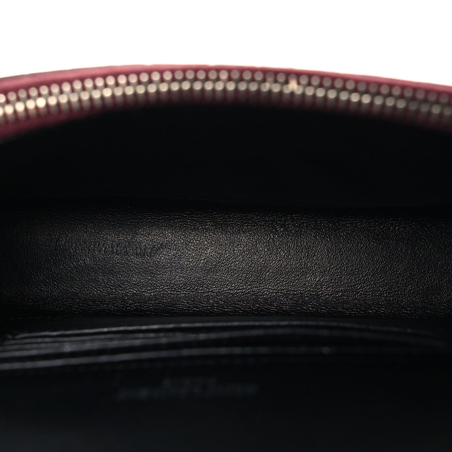 Calfskin Crocodile Embossed Monogram Kate Belt Bag Burgundy