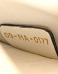 Calfskin J'AD1OR Chain Flap Bag Off White