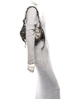 Metallic Agneau Arena Le Cagole Shoulder Bag XS Dark Bronze
