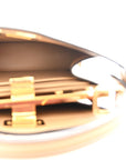 Shiny Nappa Petite Peekaboo I SEE U Satchel Miele Scuro