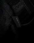X JAMES JEAN Vitello DNA Flat Messenger Bag Black