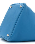 Taurillon Clemence Picotin Lock 18 PM Bleu Frida